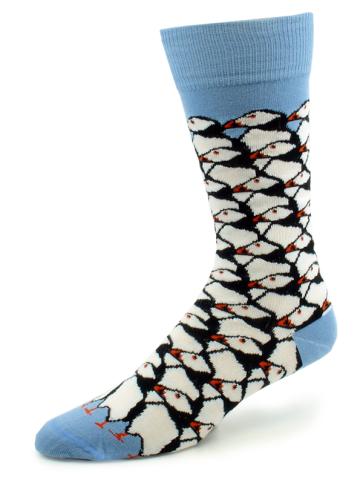 Puffin Chorus Sock Adult 9-11