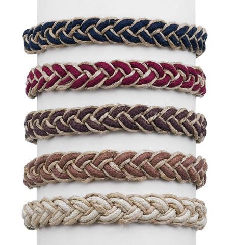 210006T Natural Hemp Braided Bracelet