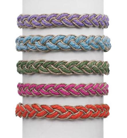 210008T Bright Hemp Braided Bracelet