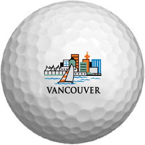Vancouver Skyline Golf Ball