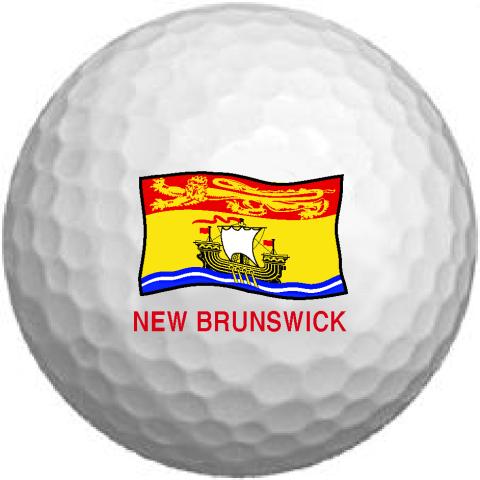 New Brunswick Waving Flag Golf Ball