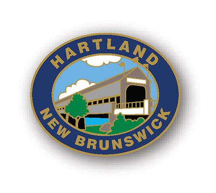 Covered Bridge Oval Lapel Pin